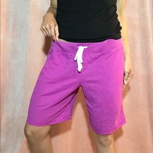 Boyfriend drawstring shorts